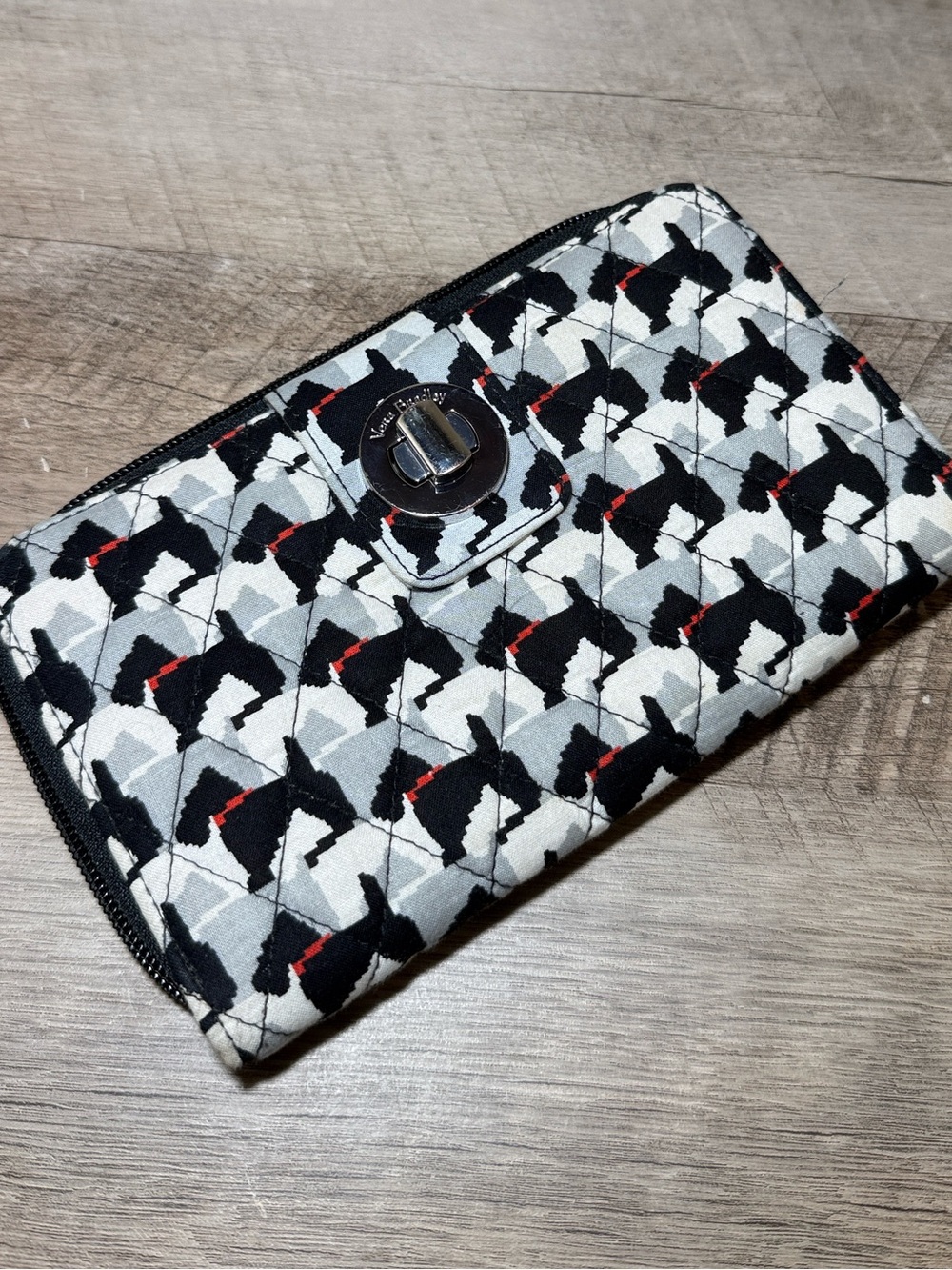 VERA BRADLEY Turnlock Wallet SCOTTIE DOGS